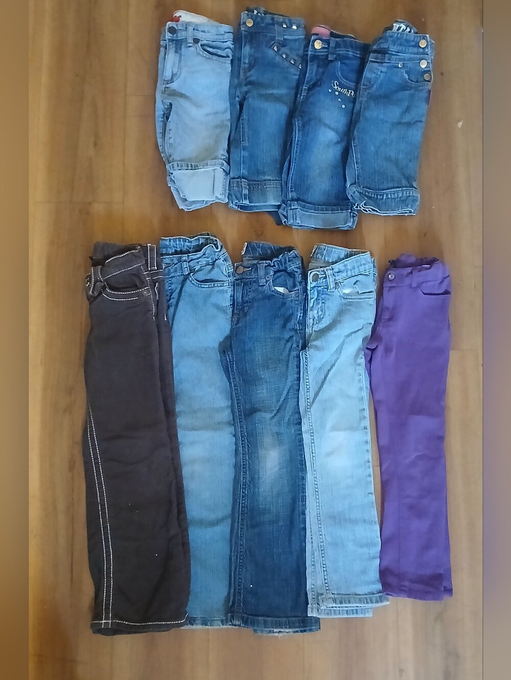 Kids Denim and Purple Bottoms Pack - Blue and Purple